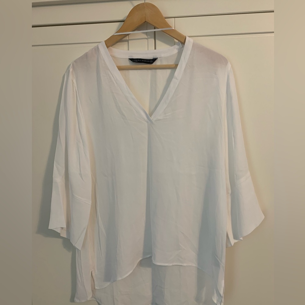 Zara off white women blouse
